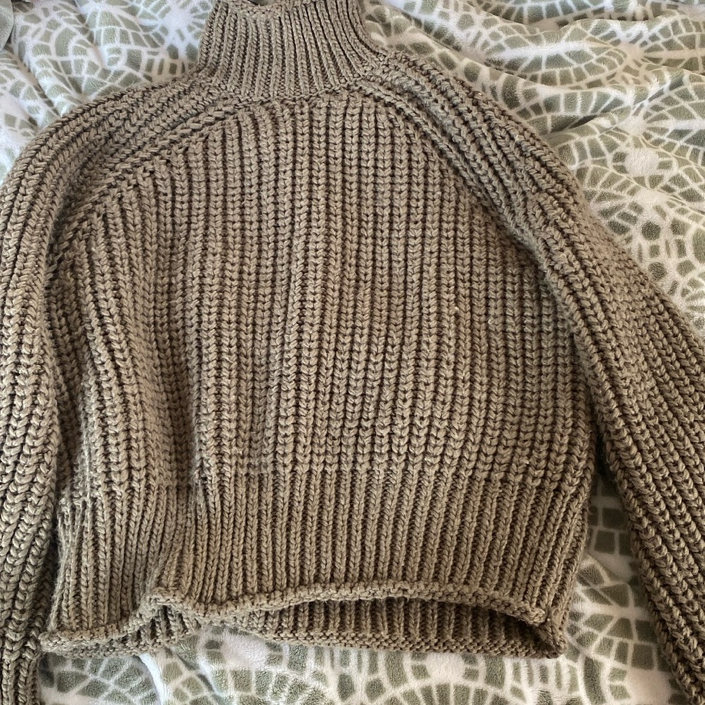 Brown knitted sweater